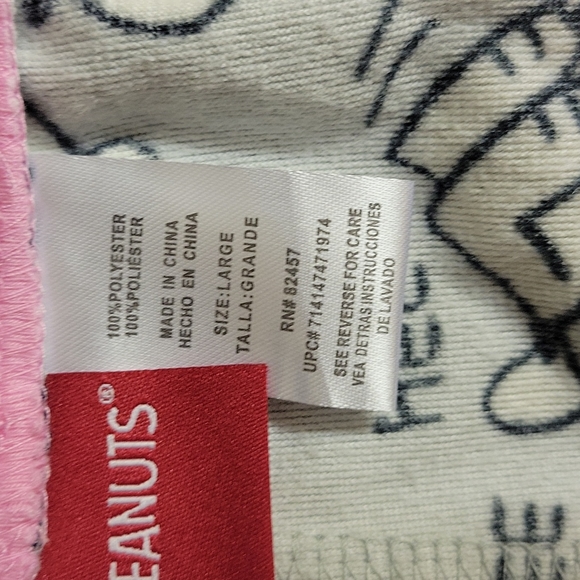 Peanuts woman pajama pants size large - Picture 3 of 3
